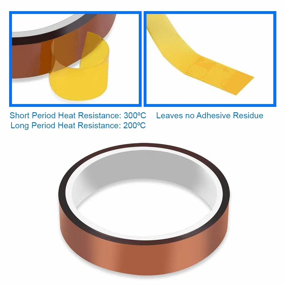 Polyimide Heat High Temperature Resistant Adhesive Gold Tape for Soldering Anti-Static Polyimide Tape Used for Protection of PCB Gold Finger